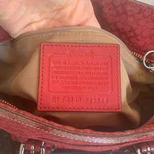 Red Coach Tote bag